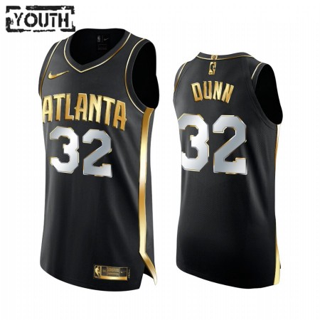 Maillot Basket Atlanta Hawks Kris Dunn 32 2020-21 Noir Golden Edition Swingman - Enfant